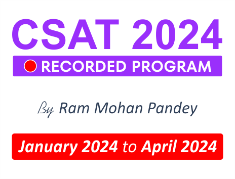 UPSC CSAT 2024 Recorded Program