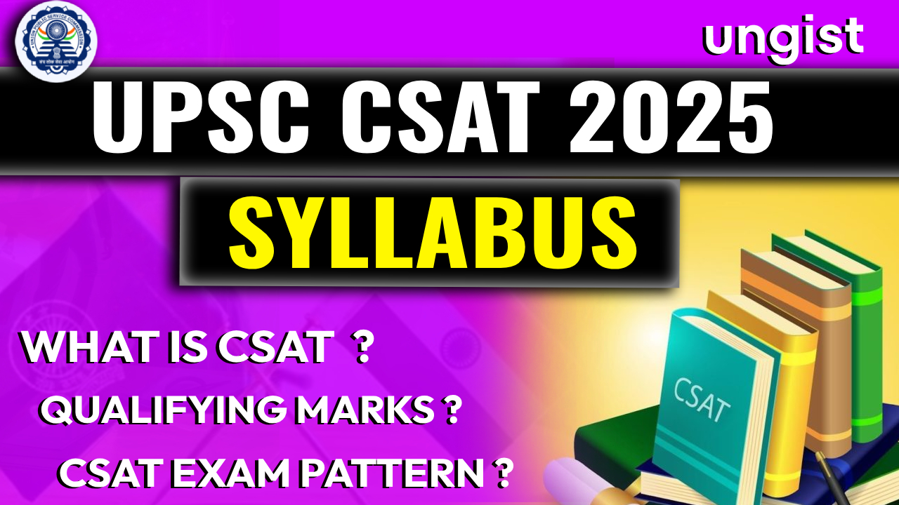 UPSC CSAT Syllabus 2025 - CSAT Full Form, CSAT Qualifying Marks