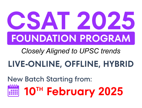 CSAT Foundation for Prelims 2025